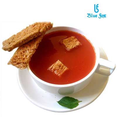 "Veg Tomato Soup  - (1 plate) (Veg)(Blue Fox) - Click here to View more details about this Product